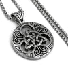 Silver Celtic Triquetra Knot Pendant with Chain-Necklaces-Innovato Design-18 inch-Gold-Innovato Design