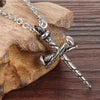Stainless Steel 3 Nail Cross Pendant with Chain Necklace - InnovatoDesign