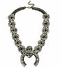 Silver Stone Bead Squash Blossom Necklace - InnovatoDesign