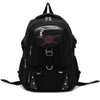 Large Canvas and Leather Travel Backpack in 3 Colors - InnovatoDesign