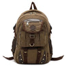 Large Canvas and Leather Travel Backpack in 3 Colors - InnovatoDesign