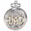 Silver Alloy Pocket Watch with Fancy Case for Dad-Pocket Watch-Innovato Design-Innovato Design
