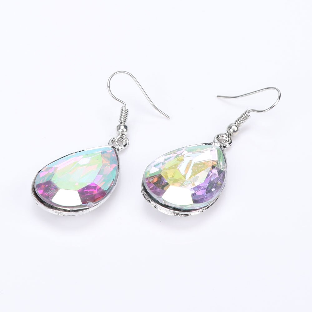 Silver-Plated AB Crystal Double Swan Necklace & Earrings Wedding Statement Jewelry Set-Jewelry Sets-Innovato Design-Innovato Design