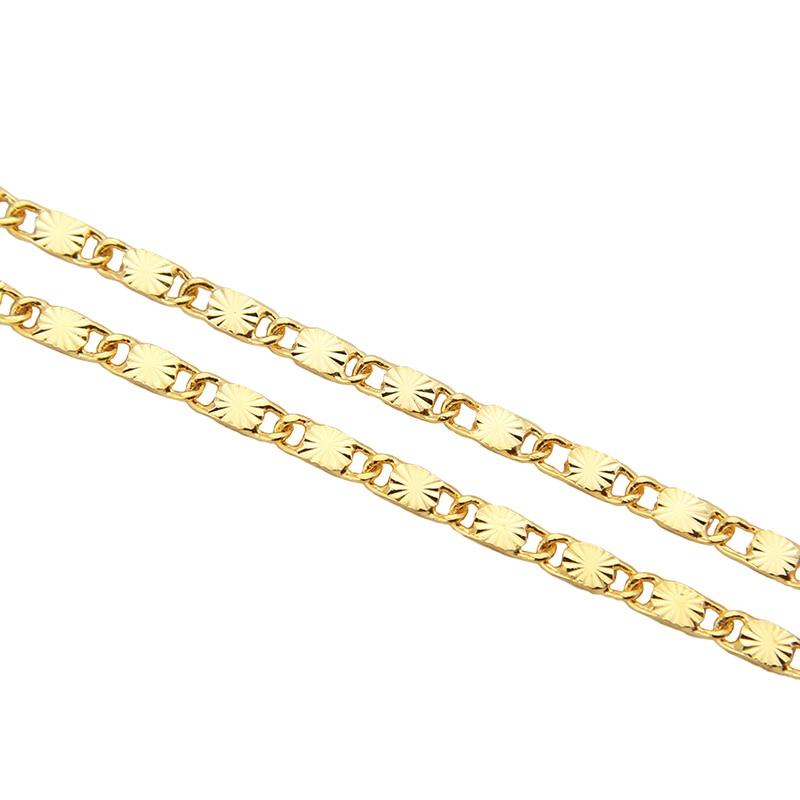 Golden Habesha Ethiopian Cross Pendant Chain Necklace-Necklaces-Innovato Design-Innovato Design