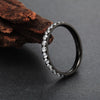 3mm Cubic Zirconia Titanium Fashion Wedding Ring