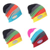 Multicolored Striped Knit Winter Hat, Beanie or Skullies
