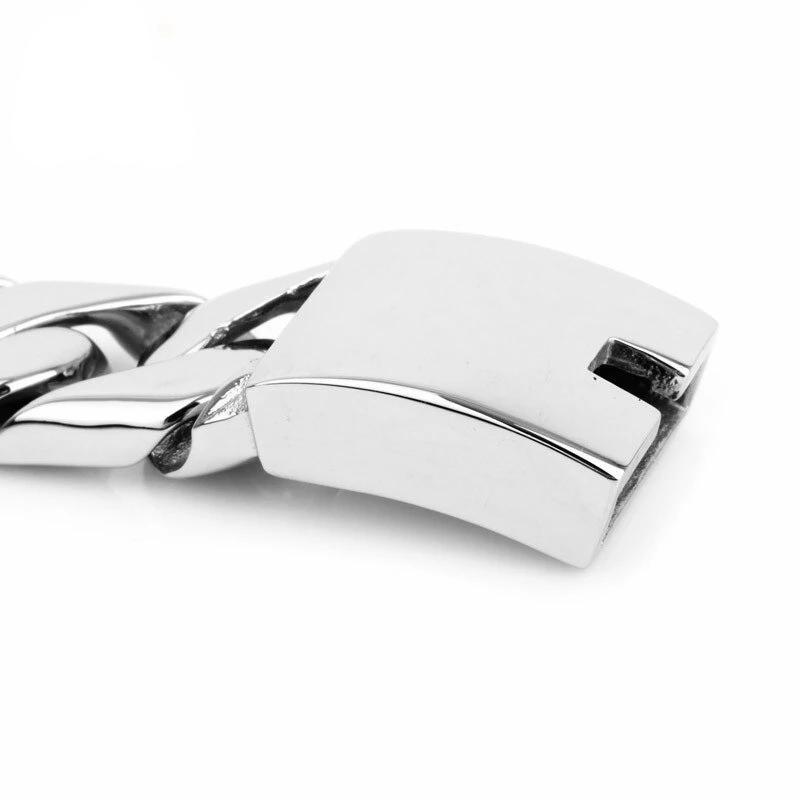 Large 316L Stainless Steel Skull and Cross Bracelet-Skull Bracelet-Innovato Design-Innovato Design