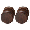 Wood Dumbbell Double-Sided Stud Earrings-Earrings-Innovato Design-Brown-8mm-Innovato Design