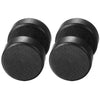 Wood Dumbbell Double-Sided Stud Earrings-Earrings-Innovato Design-Black-8mm-Innovato Design