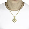 Gold & Silver Viking Valknut Pendant with Chain Necklace - InnovatoDesign