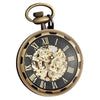 Steampunk Vintage Steel Pocket Watch in Black, Gold, and Silver - InnovatoDesign