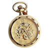 Steampunk Vintage Steel Pocket Watch in Black, Gold, and Silver - InnovatoDesign