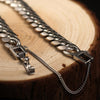 Horse Link Chain 925 Sterling Silver Genuine Bracelet-Bracelets-Innovato Design-7.09in-Innovato Design