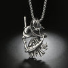 Stainless Steel Grim Reaper Pendant with Silver Chain Necklace-Necklaces-Innovato Design-Innovato Design