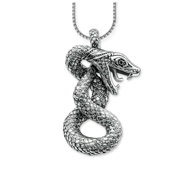 ★Hei★ sv925thin snake necklace HE23WINSG628XXFR Sterling Silver Snake Pendant Necklace