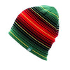 Multicolored Striped Knit Hat, Skull Cap or Beanie-Hats-Innovato Design-Green-Innovato Design