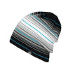 Multicolored Striped Knit Hat, Skull Cap or Beanie
