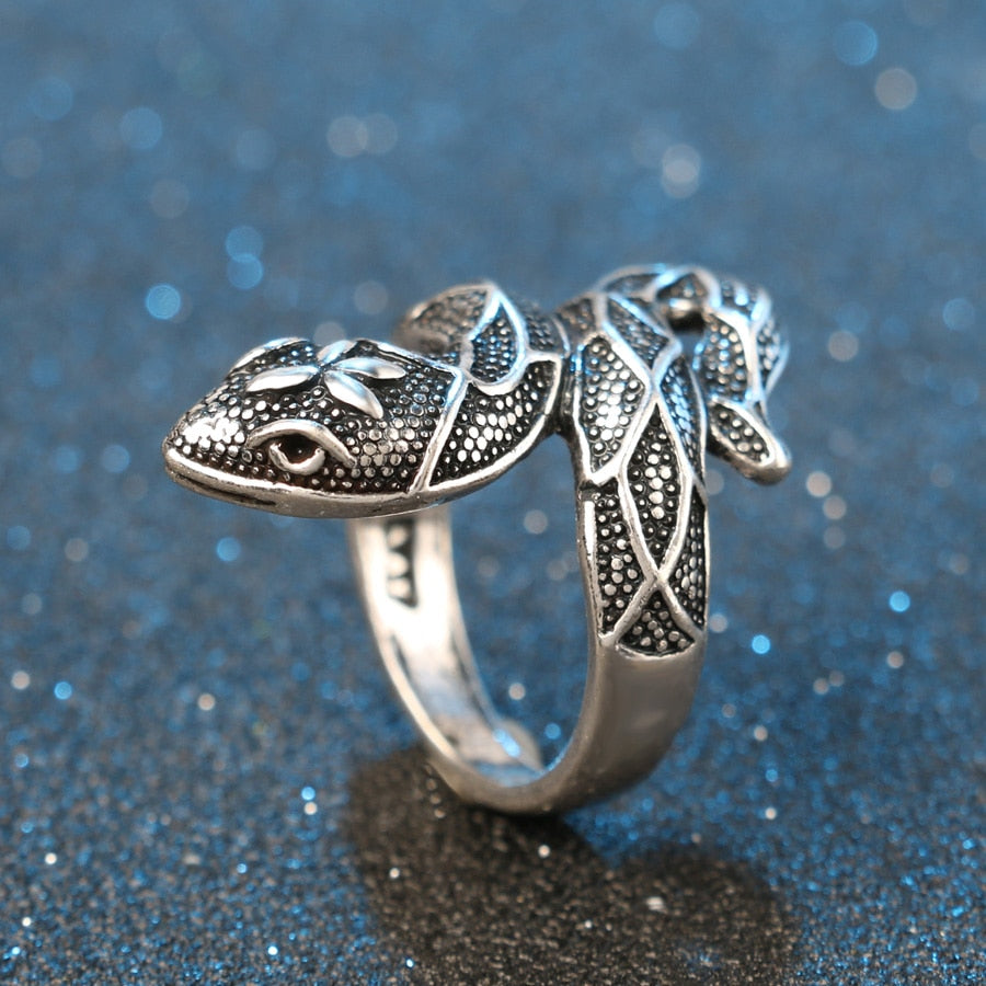 Snake Rhinestone 316L Stainless Steel Fashion Ring-Rings-Innovato Design-7-Innovato Design