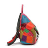 Genuine Leather Bag with Patchwork Design MultiColor and Black - InnovatoDesign