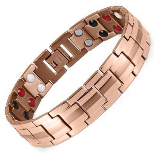 Rose Gold Unisex Magnetic Bracelet with Adjusting Tool-Bracelets-Innovato Design-Innovato Design
