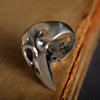 Gothic Eagle 925 Sterling Silver Punk Rock Biker Ring-Rings-Innovato Design-7-Innovato Design
