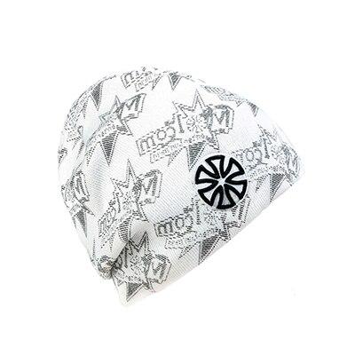 Hip-hop Knit Hat, Skullie or Beanie with Stickers and Patch-Hats-Innovato Design-White-Innovato Design