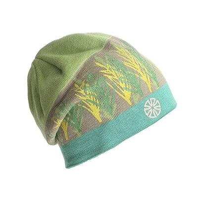 Multicolored Geometric Pattern Knit Hat, Skull Cap or Beanie-Hats-Innovato Design-Green-Innovato Design