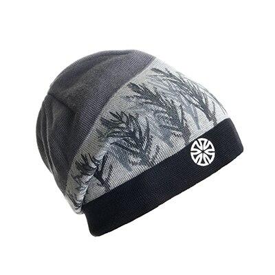 Multicolored Geometric Pattern Knit Hat, Skull Cap or Beanie-Hats-Innovato Design-Black-Innovato Design