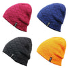 Solid Color Text-printed Knit Hat, Skull Cap or Beanie