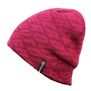 Solid Color Text-printed Knit Hat, Skull Cap or Beanie-Hats-Innovato Design-Rose-Innovato Design
