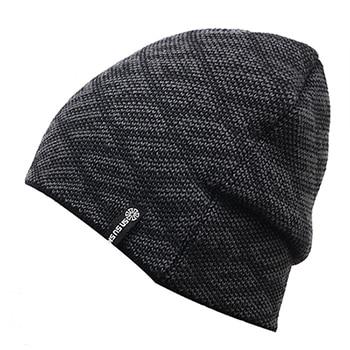 Solid Color Text-printed Knit Hat, Skull Cap or Beanie-Hats-Innovato Design-Orange-Innovato Design