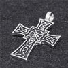 Celtic Knot Cross Silver Tone Pewter Pendant - InnovatoDesign