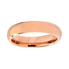 Rose Gold Plated Tungsten Flat Ring - InnovatoDesign