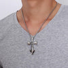 Stainless Steel Sword Blade Cross Pendant with Chain Necklace - InnovatoDesign