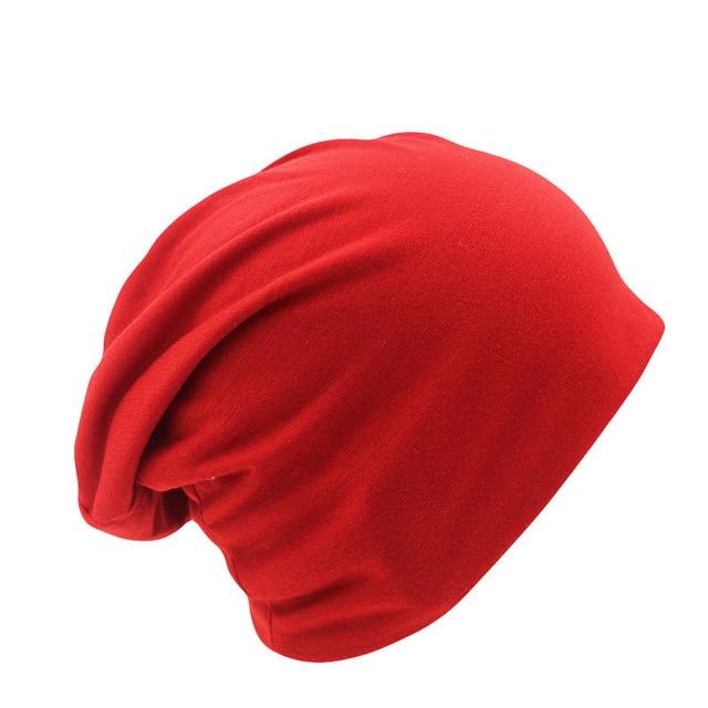 Solid Color Beanie, Knit Hat or Bonnet-Hats-Innovato Design-Red-Innovato Design