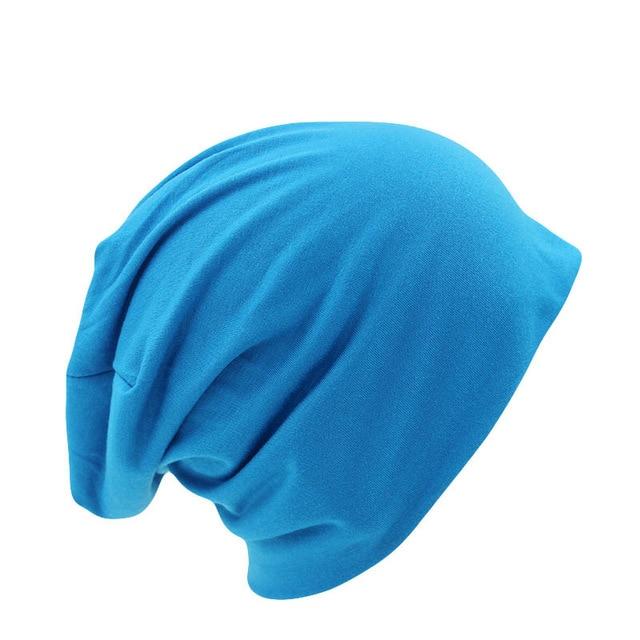 Solid Color Beanie, Knit Hat or Bonnet-Hats-Innovato Design-Sky Blue-Innovato Design