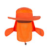 Wide Brim Waterproof and Windproof UV Protection Bucket Flap Hat with Rope