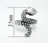 Snake Stainless Steel Vintage Ring-Rings-Innovato Design-5-Innovato Design