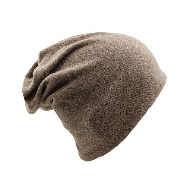 Solid Color Cotton and Polyester Beanie, Scarf or Bonnet-Hats-Innovato Design-Camel-Innovato Design