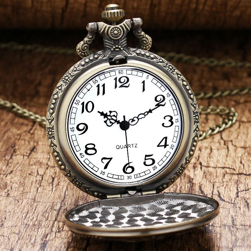 Soviet Themed Bronze Pocket Watch with FOB Chain-Pocket Watch-Innovato Design-Innovato Design