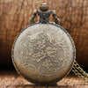 Soviet Themed Bronze Pocket Watch with FOB Chain - InnovatoDesign