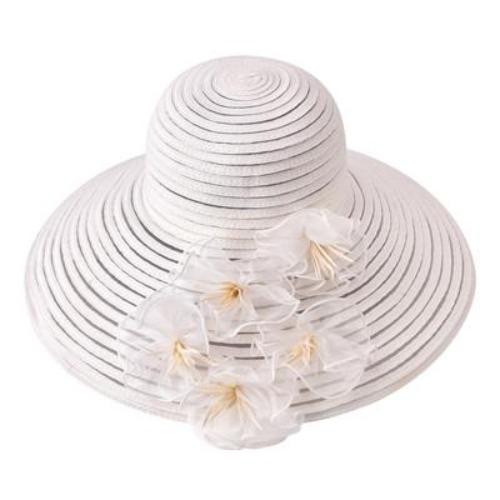 Floppy Large Brim Straw Fascinator Sun Hat-Hats-Innovato Design-Beige-Innovato Design