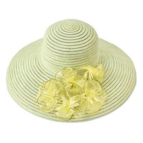 Floppy Large Brim Straw Fascinator Sun Hat-Hats-Innovato Design-Beige-Innovato Design
