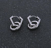 Stainless Steel Punk Double Hoop Earrings For Men-Earrings-Innovato Design-Innovato Design
