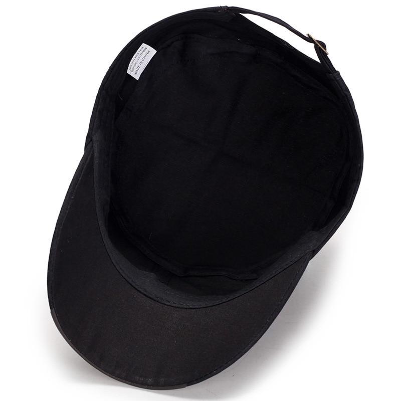Classic Adjustable Flat Top Snapback Patrol Military Hat-Hats-Innovato Design-Black-Innovato Design
