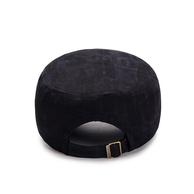 Classic Adjustable Flat Top Snapback Patrol Military Hat-Hats-Innovato Design-Black-Innovato Design