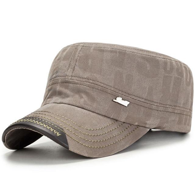 Classic Adjustable Flat Top Snapback Patrol Military Hat-Hats-Innovato Design-Gray-Innovato Design