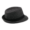 British Style Classic Wool Trilby Hat with Black Hatband-Hats-Innovato Design-Brown-Innovato Design