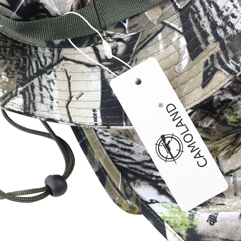 Camouflage UV Protection Boonie Bucket Flap Hat with Rope-Hats-Innovato Design-JG-Innovato Design
