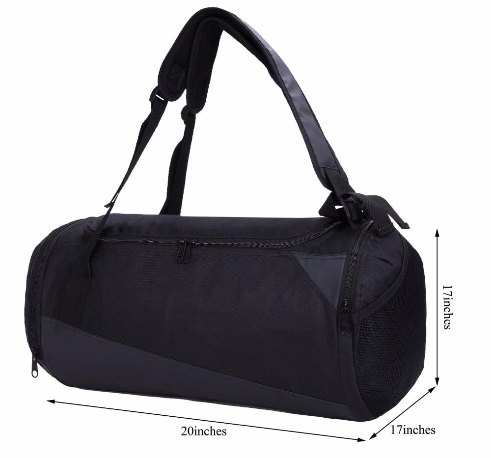 2 in 1 Black 36 to 55 Litre Backpack with Shoe Compartment-Sport Backpacks-Innovato Design-Innovato Design